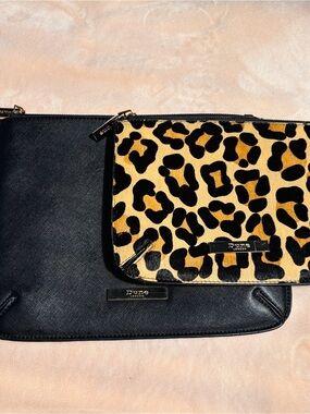 Dune London | Black & Leopard set of 2 clutches